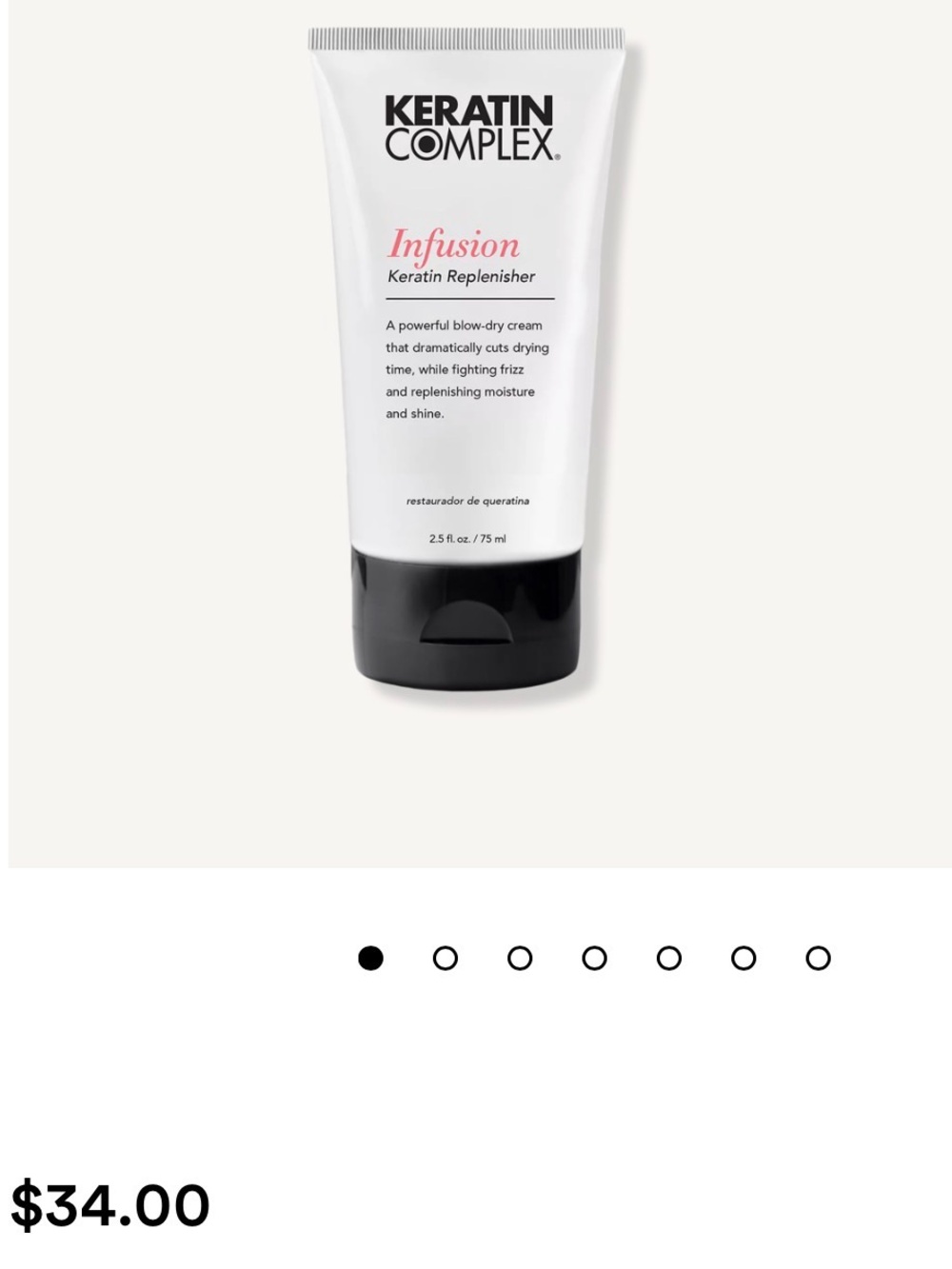 TWO PACK of Keratin Complex's Infusion Keratin Replenisher, 2.5oz each - Picture 3 of 3